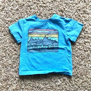 Patagonia baby 6-12 month blue tshirt
